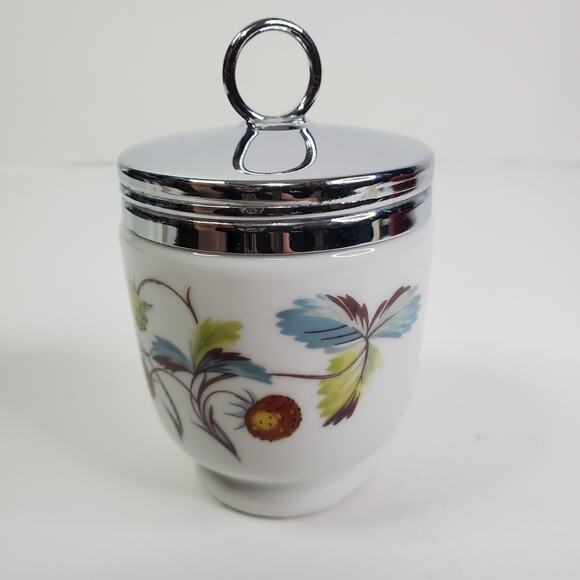 Royal Worcester Other - Vintage Royal Worcester King Size Porcelain Egg Coddler Strawberry Fair